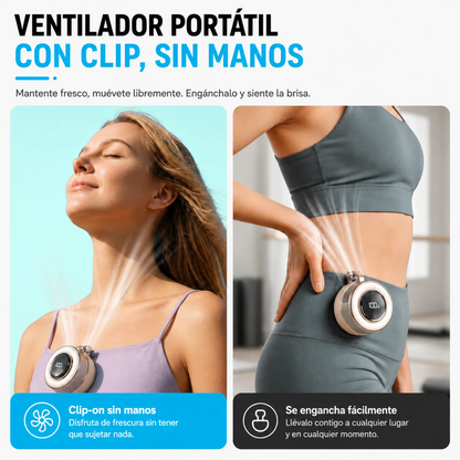 BRISACLIP™ | Ventilador Personal Sin Aspas