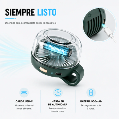 BRISACLIP™ | Ventilador Personal Sin Aspas