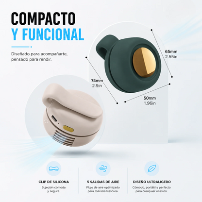 BRISACLIP™ | Ventilador Personal Sin Aspas